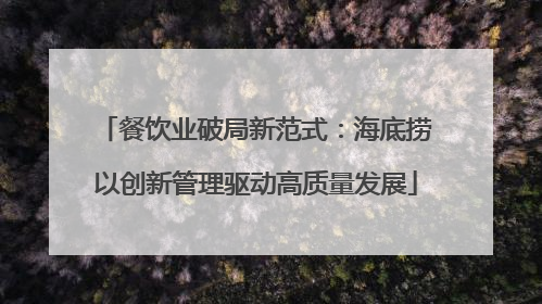 餐饮业破局新范式：海底捞以创新管理驱动高质量发展