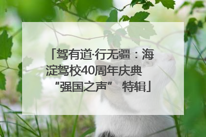 驾有道·行无疆：海淀驾校40周年庆典 “强国之声” 特辑
