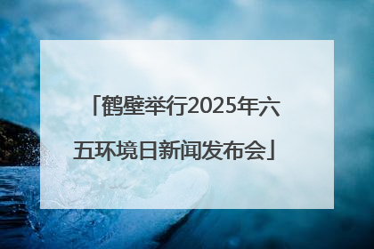 鹤壁举行2025年六五环境日新闻发布会
