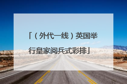 （外代一线）英国举行皇家阅兵式彩排