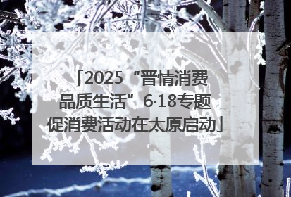 2025“晋情消费 品质生活”6·18专题促消费活动在太原启动