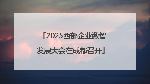 2025西部企业数智发展大会在成都召开