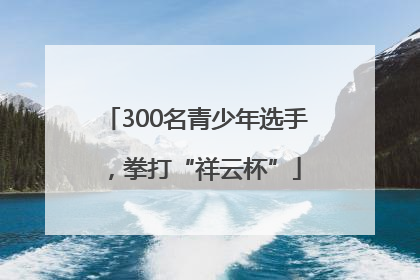 300名青少年选手，拳打“祥云杯”