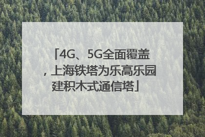 4G、5G全面覆盖，上海铁塔为乐高乐园建积木式通信塔