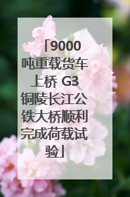 9000吨重载货车上桥 G3铜陵长江公铁大桥顺利完成荷载试验