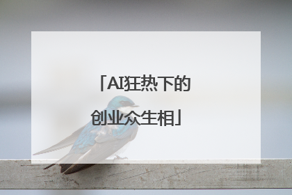 AI狂热下的创业众生相