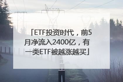 ETF投资时代，前5月净流入2400亿，有一类ETF被越涨越买